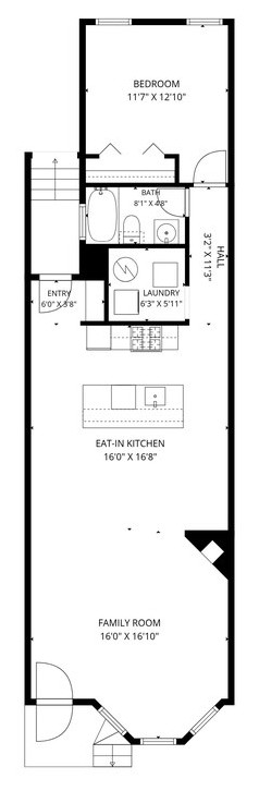 Lower level floor plan